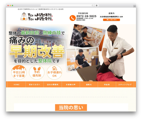 Yuimaru top WordPress theme - taiyouseikotuin.com