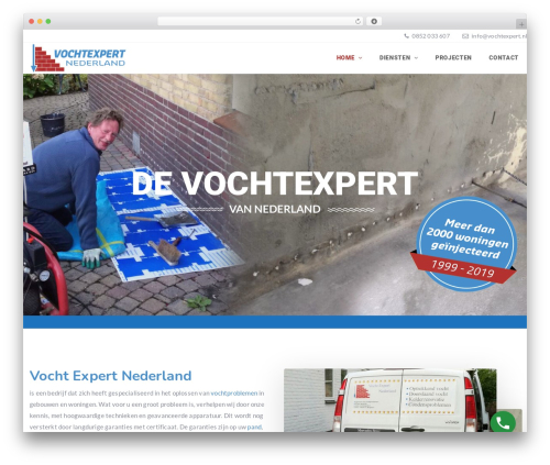 Zante top WordPress theme - vochtexpert.nl