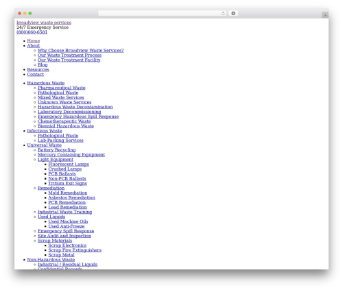 AIM Default Theme WP theme - broadviewwaste.com