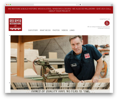 cherry WordPress theme - redriverrestorations.com