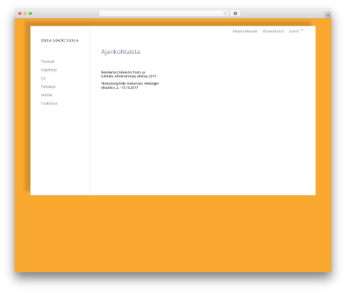 Dts blog module pro WordPress plugin - riikkamakikoskela.fi