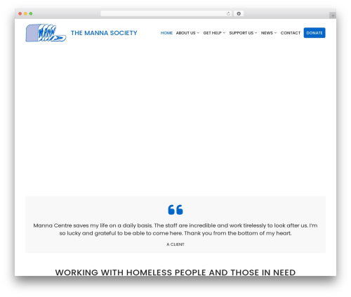 GeneratePress WP theme - mannasociety.org.uk