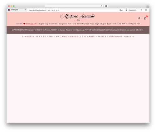 pinkmart theme WordPress - madame-sensuelle.paris