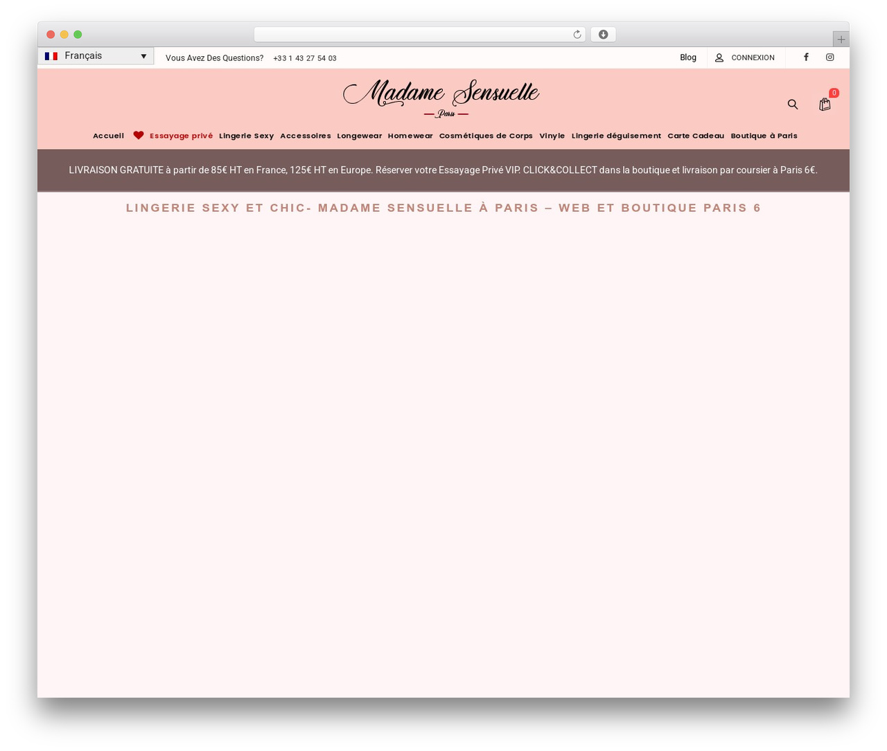 pinkmart theme WordPress - madame-sensuelle.paris