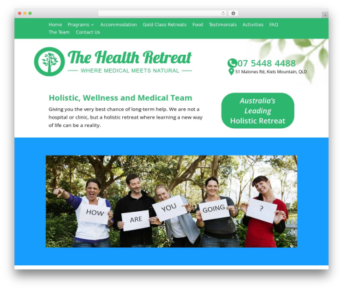 Theme WordPress Divi - thehealthretreat.net.au