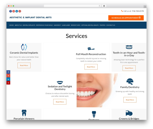 Theme WordPress Base Theme - aestheticandimplantdentalarts.com