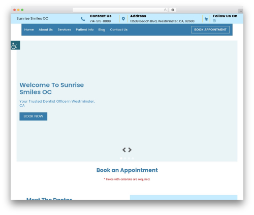 theme38 best WordPress theme - sunrisesmilesoc.com