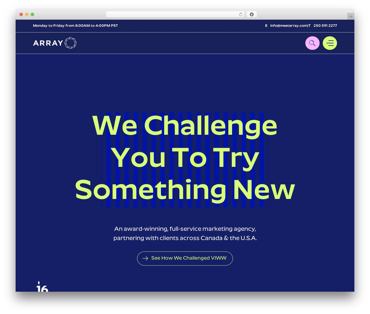 WordPress theme Array Site Theme - meetarray.com