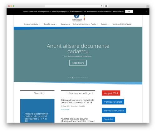 WordPress theme Divi - primariaplopiislavitesti.ro
