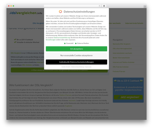 WordPress theme Lambda - dslvergleichen.info
