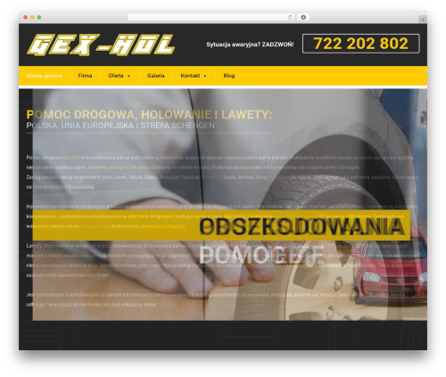 wp-bootstrap WordPress theme - gex-hol.pl