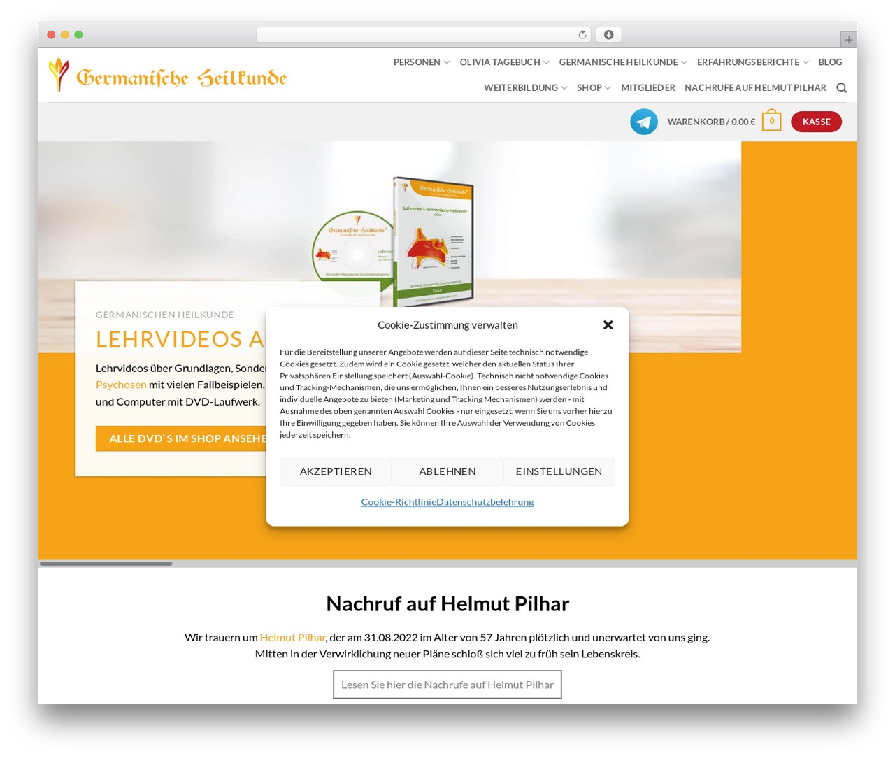 Flatsome theme WordPress - germanische-heilkunde.at