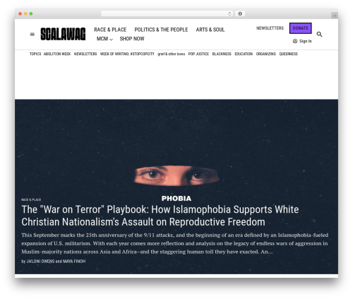 Newspack best WordPress magazine theme - scalawagmagazine.org