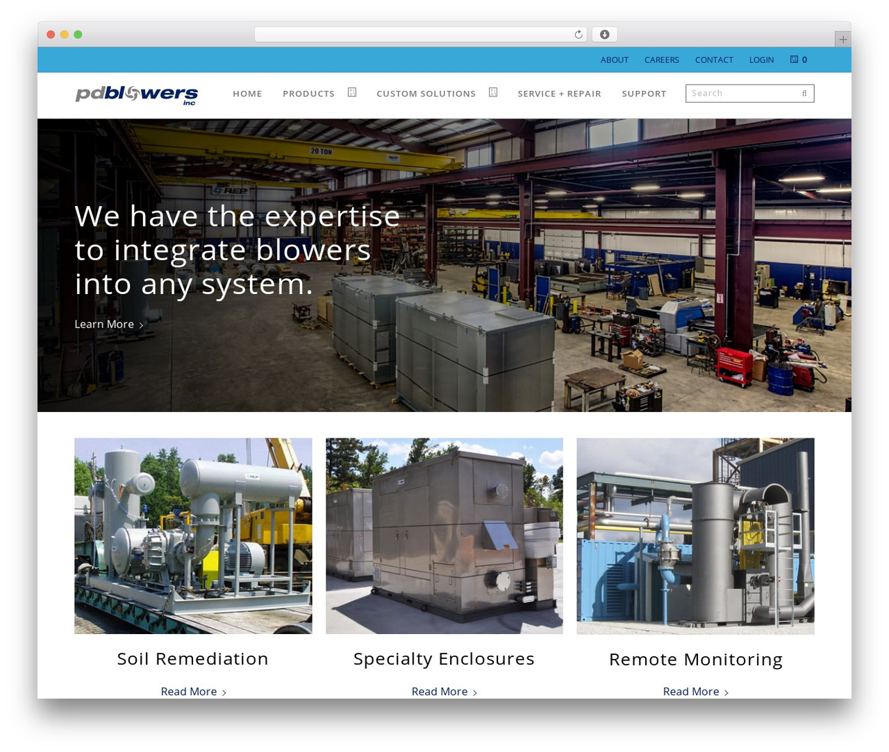 PD Blowers WordPress theme - pdblowers.com
