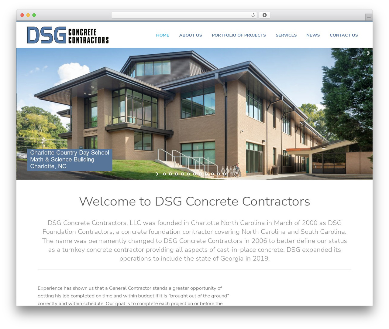 Pro WordPress theme - dsgconst.com