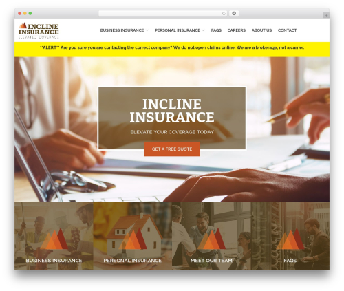Reach Local business WordPress theme - inclineinsurance.com