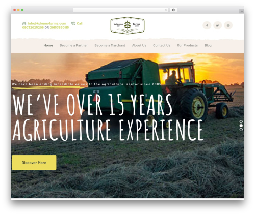 Theme WordPress Agrikole - kokumofarms.com