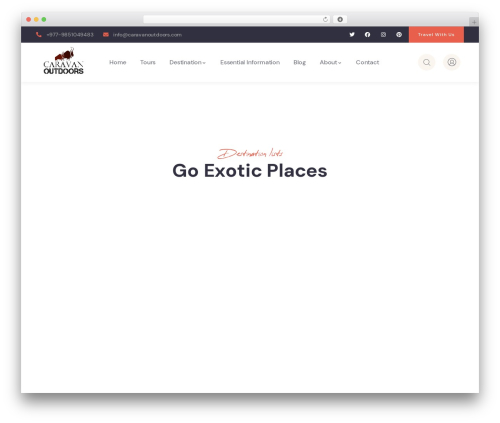 Tevily themer WordPress plugin - caravanoutdoors.com