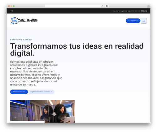 WordPress website theme Dataeg - dataeg.com