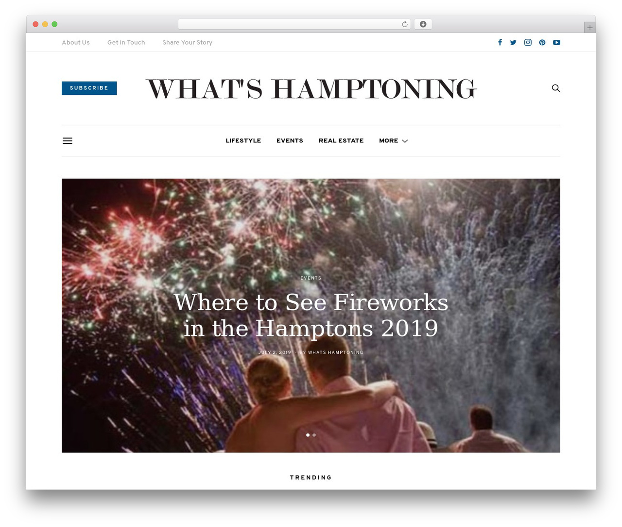 Authentic theme WordPress - whatshamptoning.com