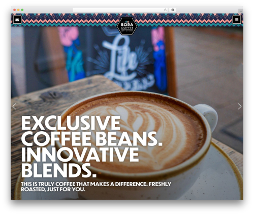 Custom WordPress theme - boracoffee.com