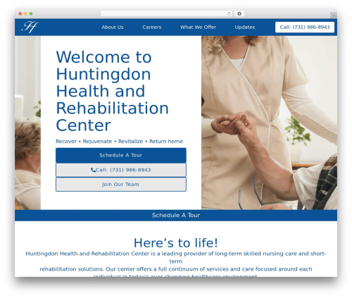 Hello Elementor WordPress theme - huntingdonhealth.com