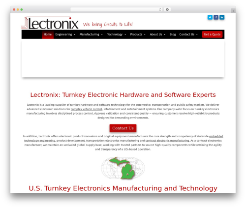 Lectronix Theme WordPress theme - lectronixinc.com