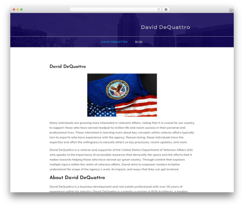 Prefer WordPress theme - daviddequattro.org