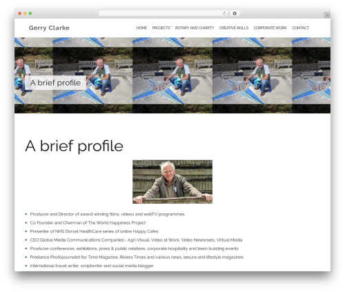 Shapely theme WordPress - gerryclarke.co.uk