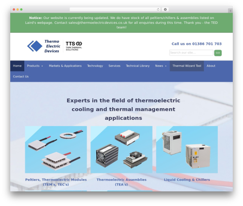 Technique Theme theme WordPress - thermoelectricdevices.co.uk