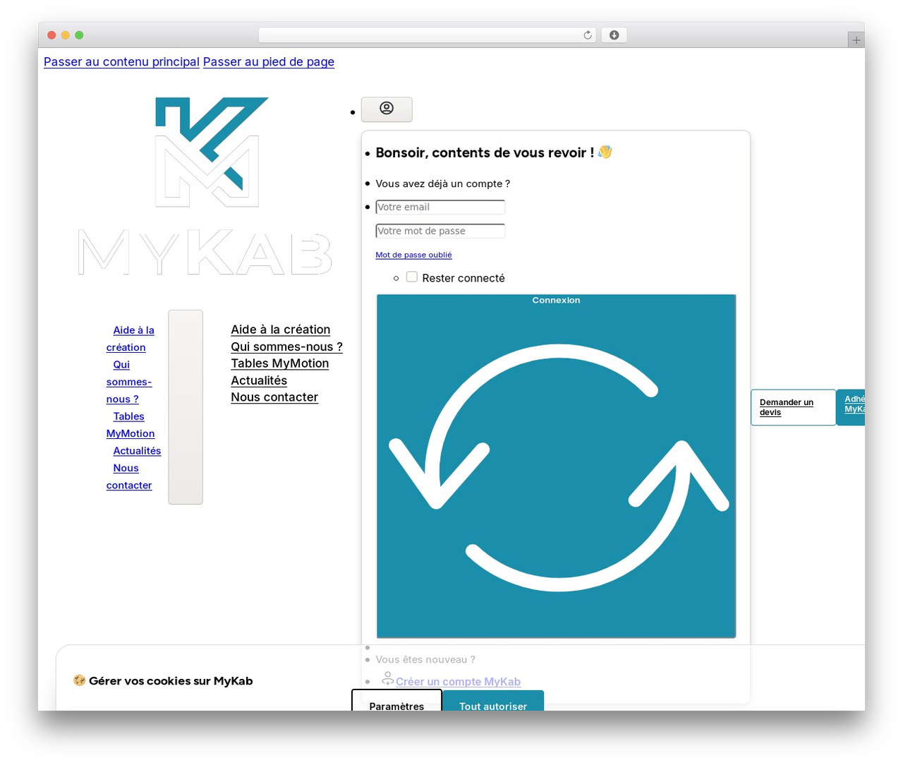 WordPress theme Bricks - mykab.fr