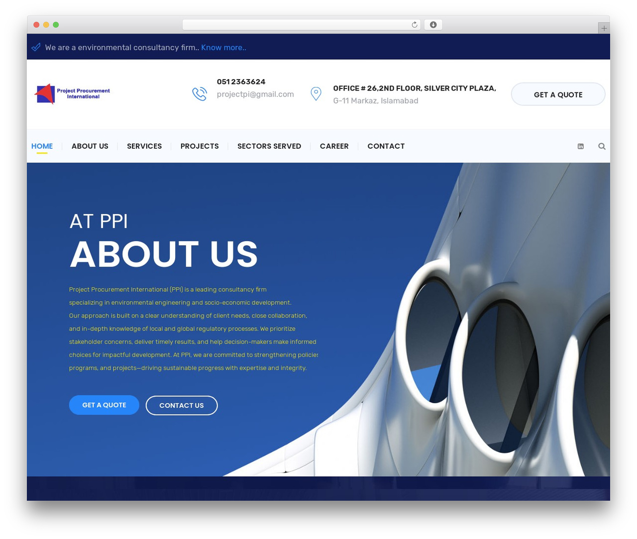 WordPress theme Delaware - projectpi.pk