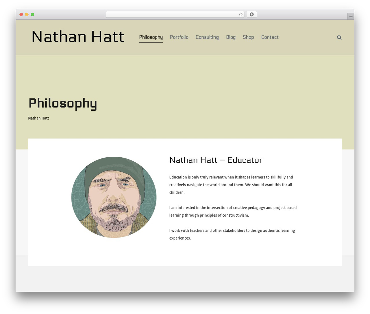 WordPress theme Typograph - nathanhatt.com