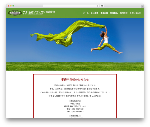 Client WordPress theme - knmed.co.jp