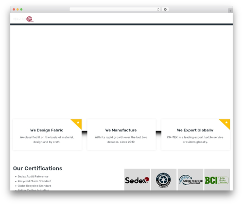 Fablio WordPress theme - km-tex.com