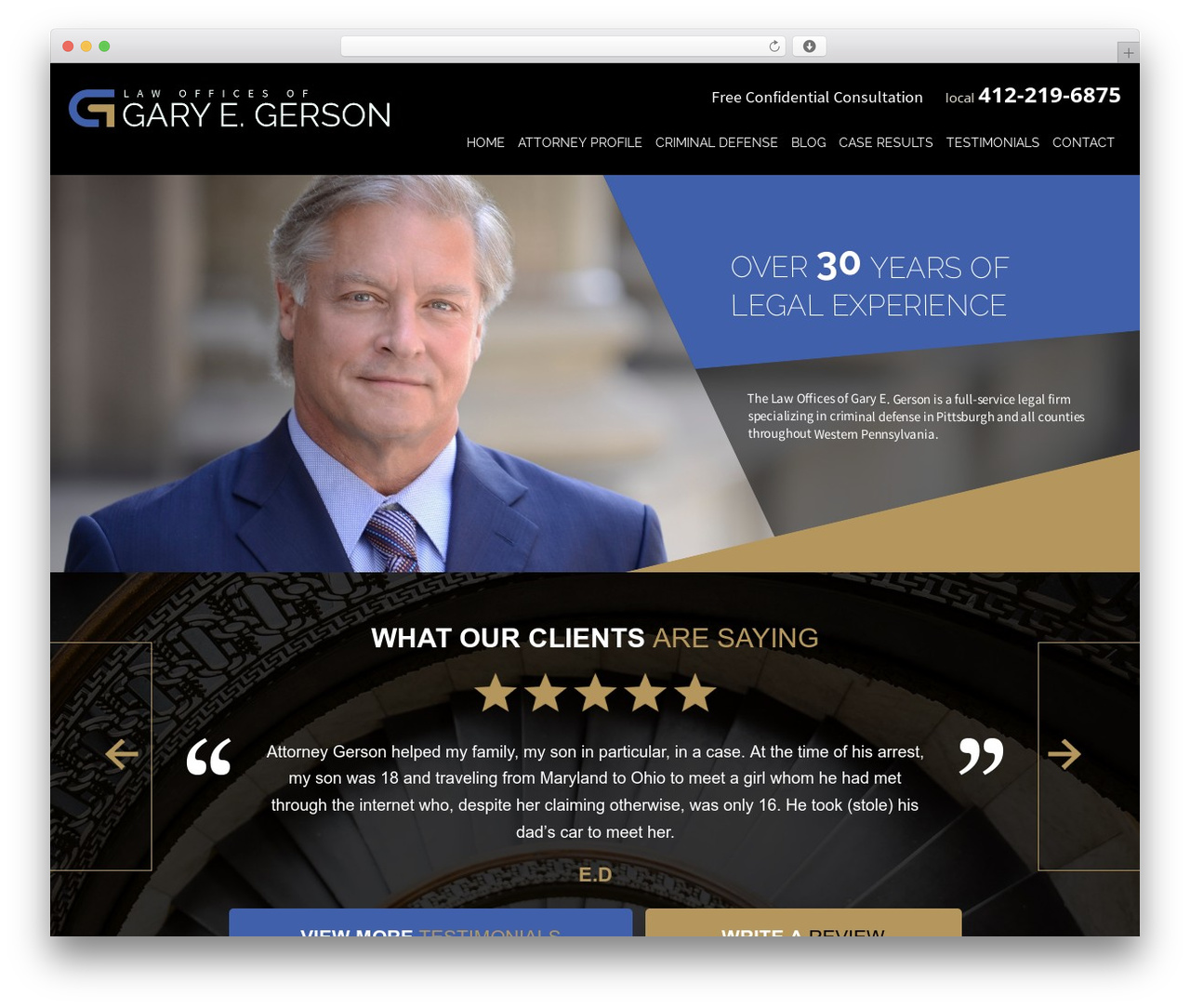 Gary E. Gerson (Responsive Website) WordPress theme - pittsburghdefenselawyers.com Gary E. Gerson (Responsive Website) WordPress theme - pittsburghdefenselawyers.com