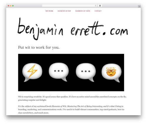 Generate blog WordPress plugin - benjaminerrett.com