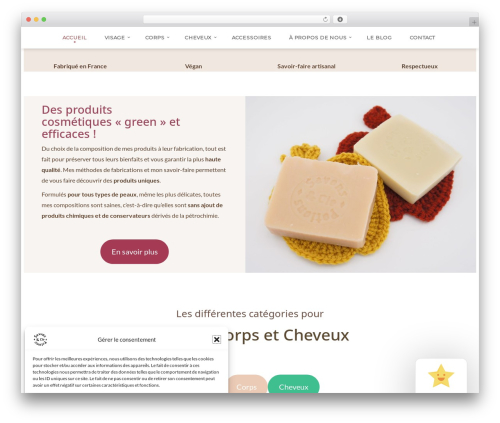 Myha WordPress theme - savonspotionsetcie.com