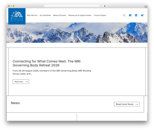 OceanWP theme WordPress - mountainresearchinitiative.org