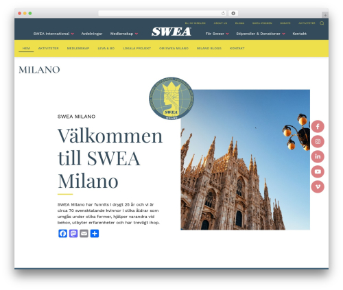 SWEA theme WordPress - milano.swea.org