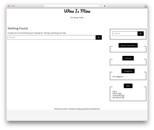 Theme WordPress Writee - wine-is-mine.com