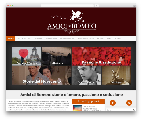 Wordpress Bootstrap WP theme - amicidiromeo.com