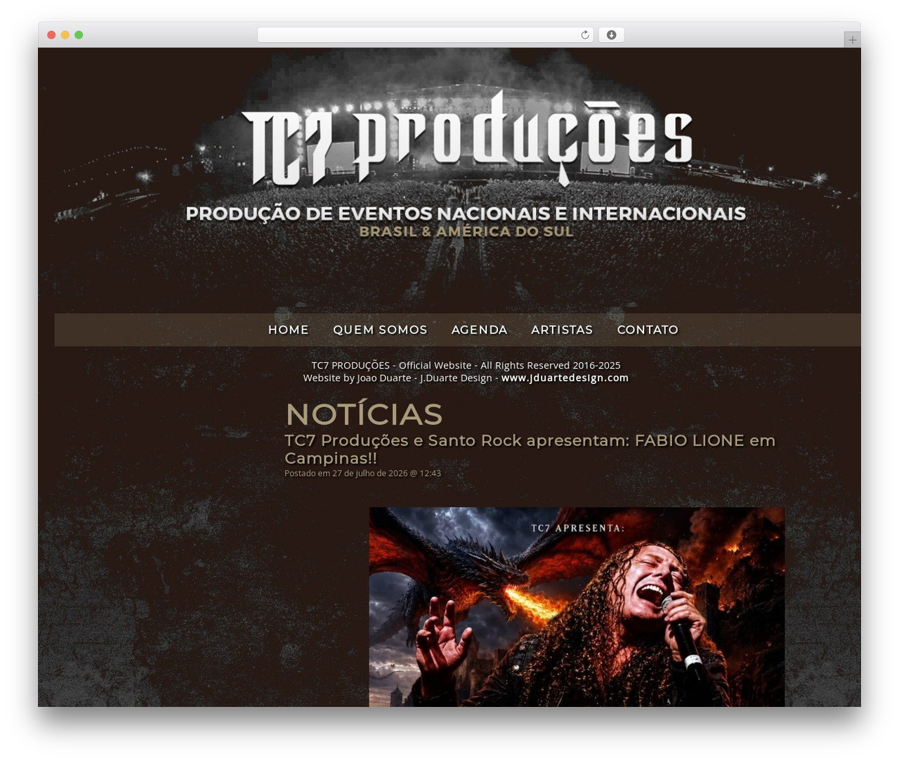 WordPress responsive theme by J.Duarte Design WordPress page theme - tc7producoes.com WordPress responsive theme by J.Duarte Design WordPress page theme - tc7producoes.com