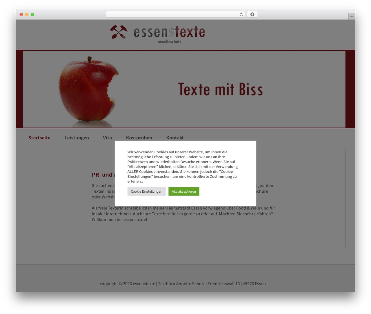 WordPress theme Essenstexte-Theme - essenstexte.de WordPress theme Essenstexte-Theme - essenstexte.de