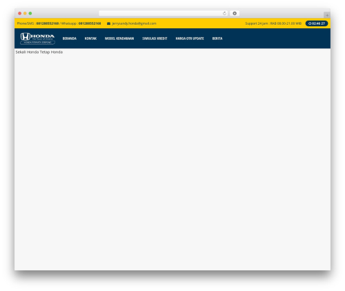 WordPress theme iDealer - promohondaserpong.com