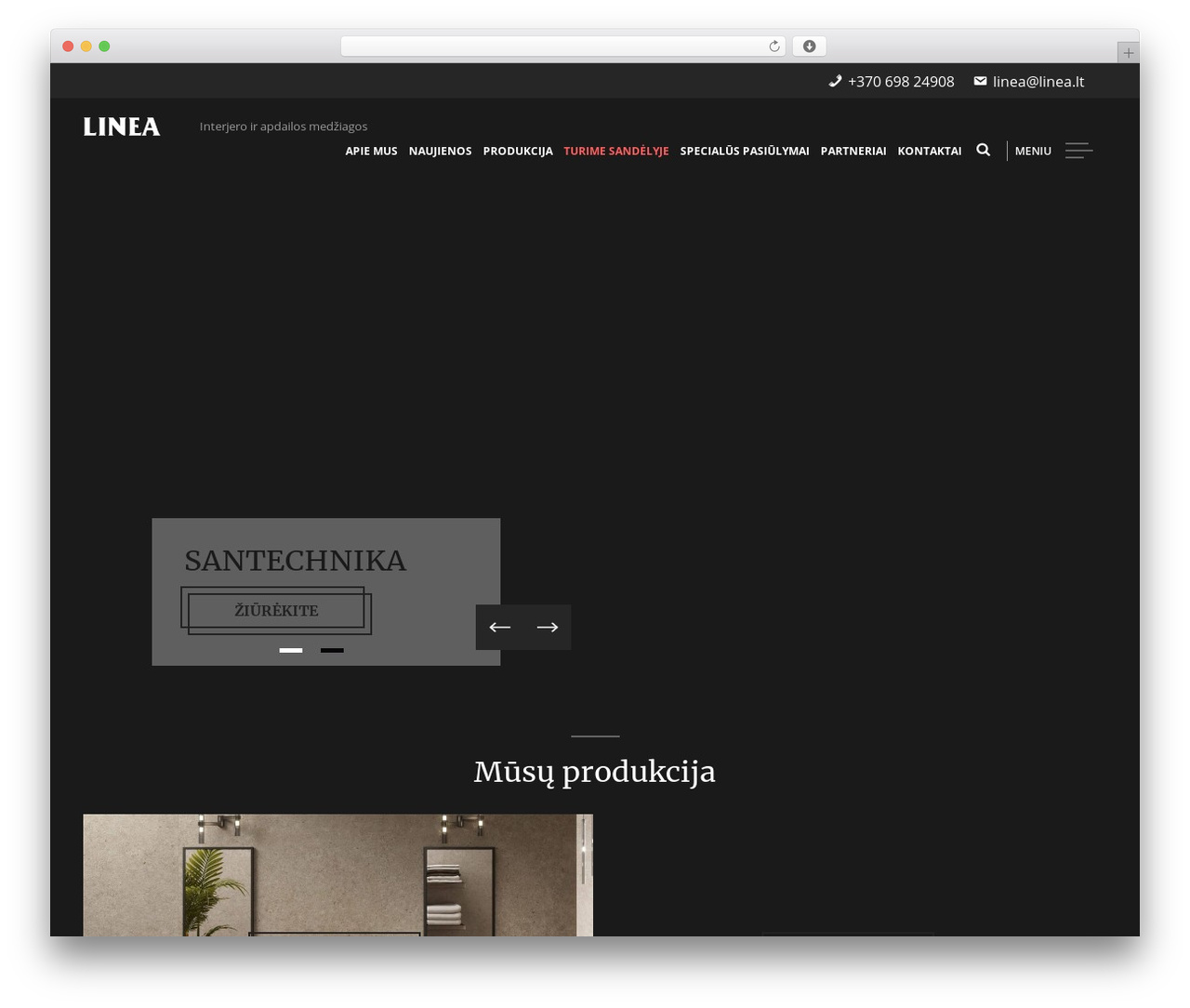 WordPress theme Initializr - linea.lt WordPress theme Initializr - linea.lt