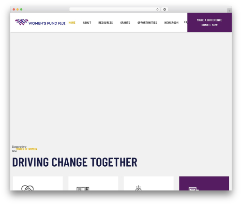 WP theme Oceanic Template - womensfundfiji.org