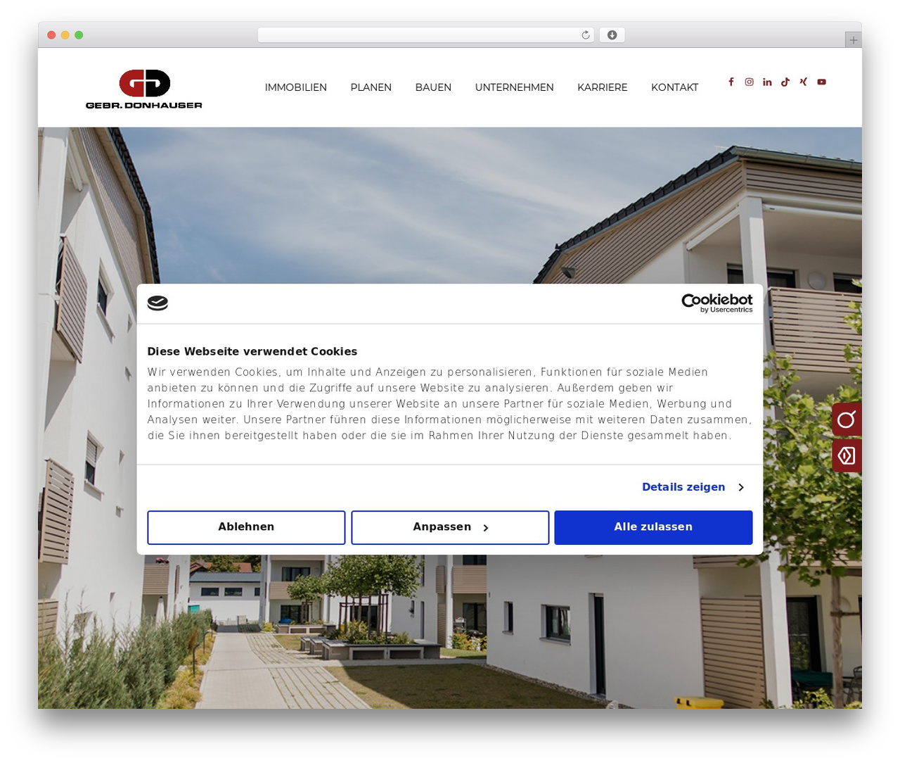 Bridge WordPress theme - donhauser.de
