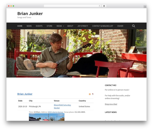 First WordPress website theme - brianjunkermusic.com First WordPress website theme - brianjunkermusic.com