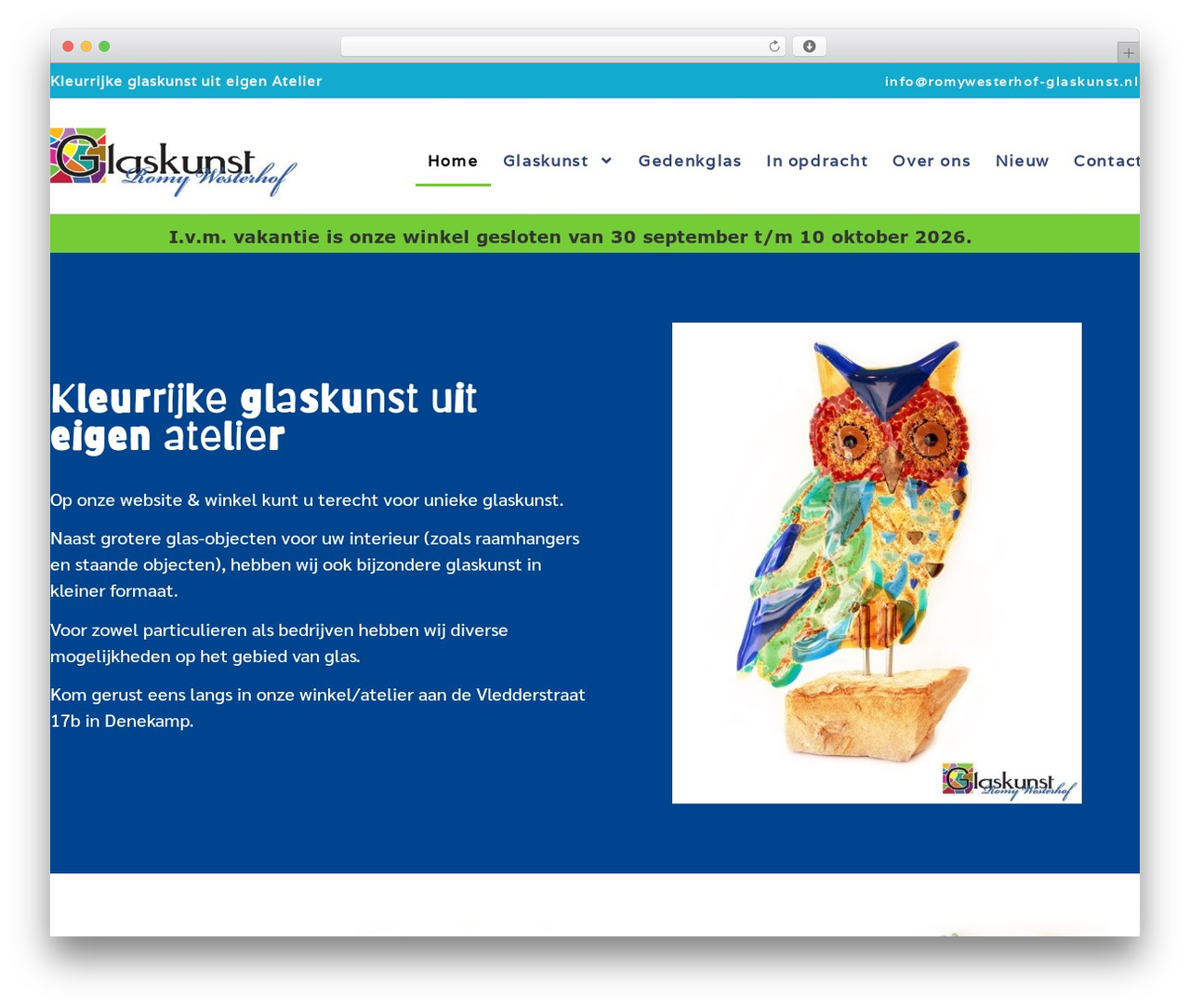 Hello Elementor top WordPress theme - romywesterhof-glaskunst.nl